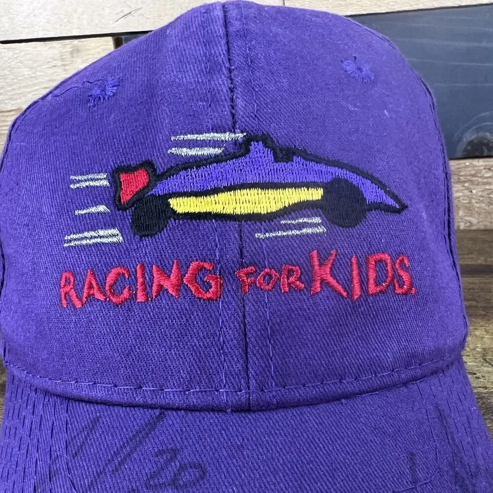 Racing For Kids 25th Anniversary Adjustable Hat Baseball Cap With Signatures